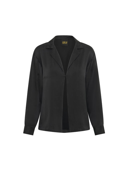 Silk Blouse - Black