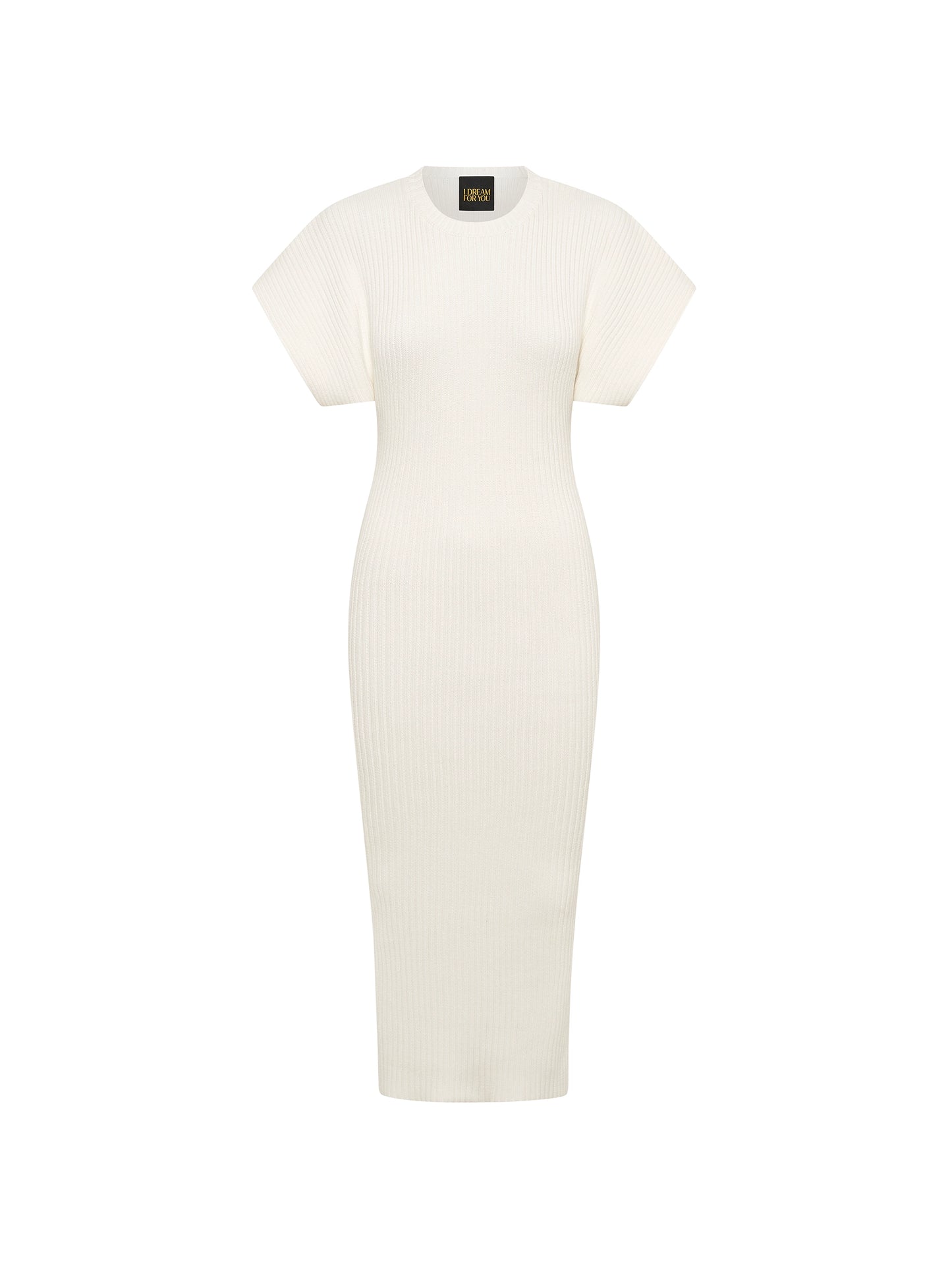 Column Knit Dress - Off White