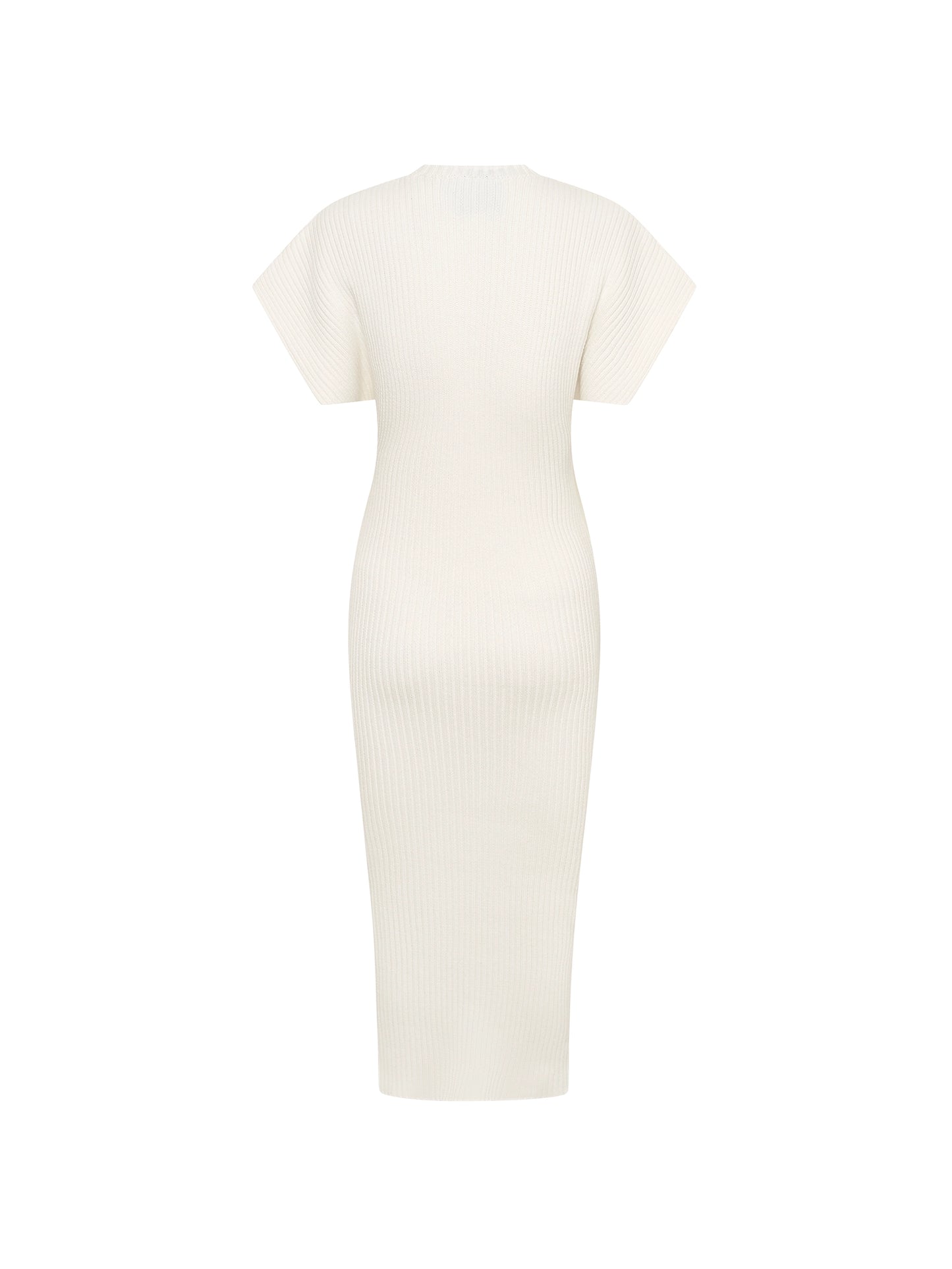 Column Knit Dress - Off White