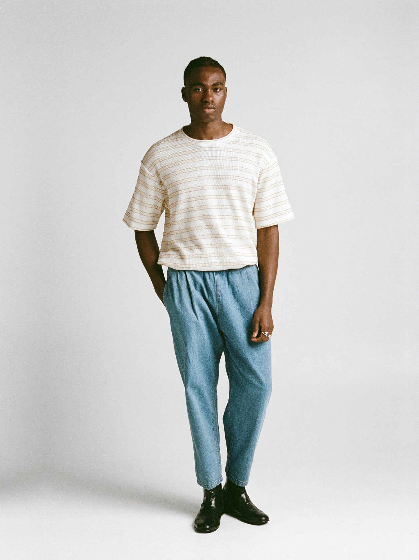 Tri Stripe Knit Shirt